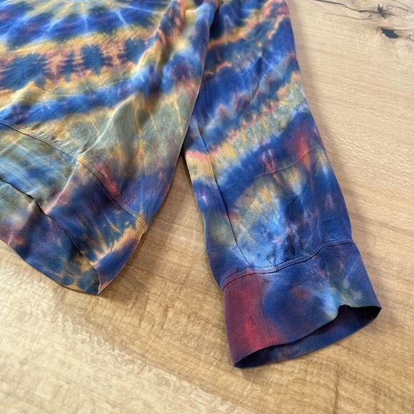 Raquel Allegra - Rainbow Tie Dye Raglan Blouse - Silk - 1/S - Picture 8 of 12